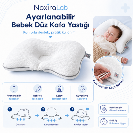 Bebek Düz Kafa Yastığı